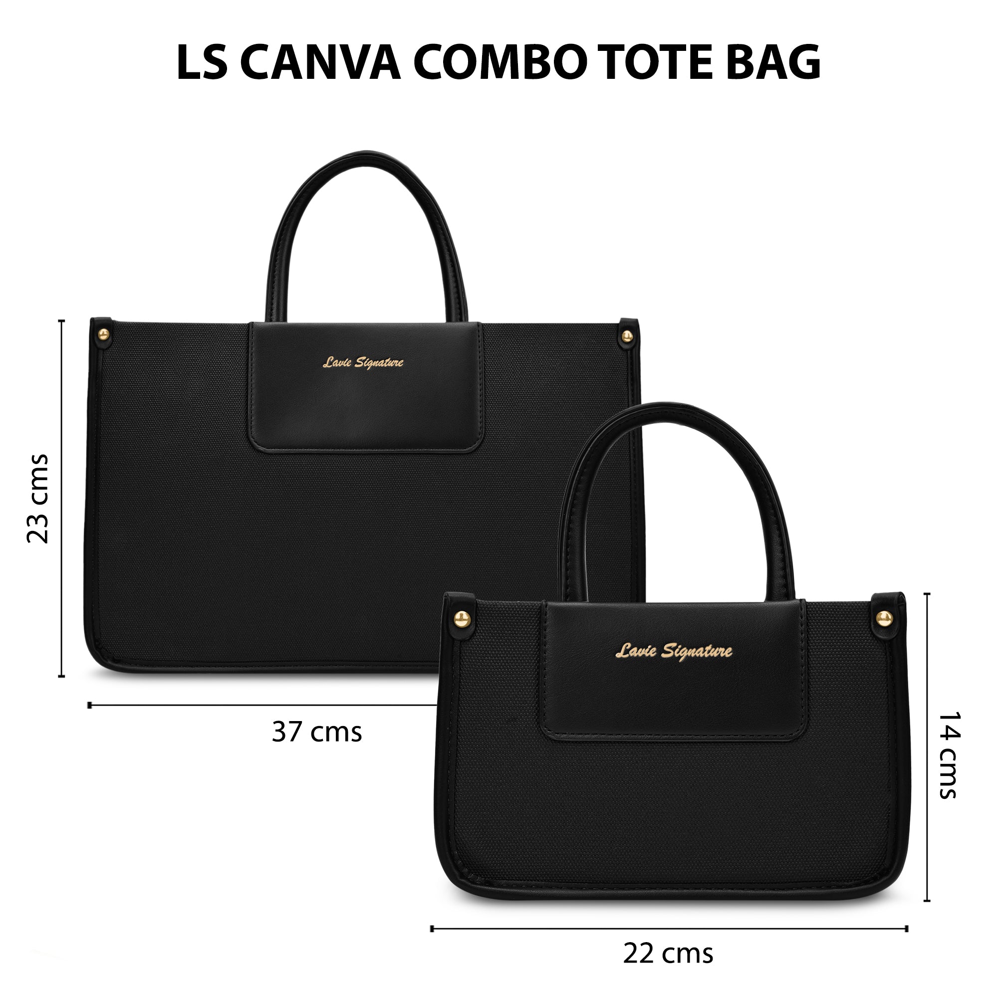 Canva Combo Set Large Tote Bag Wine