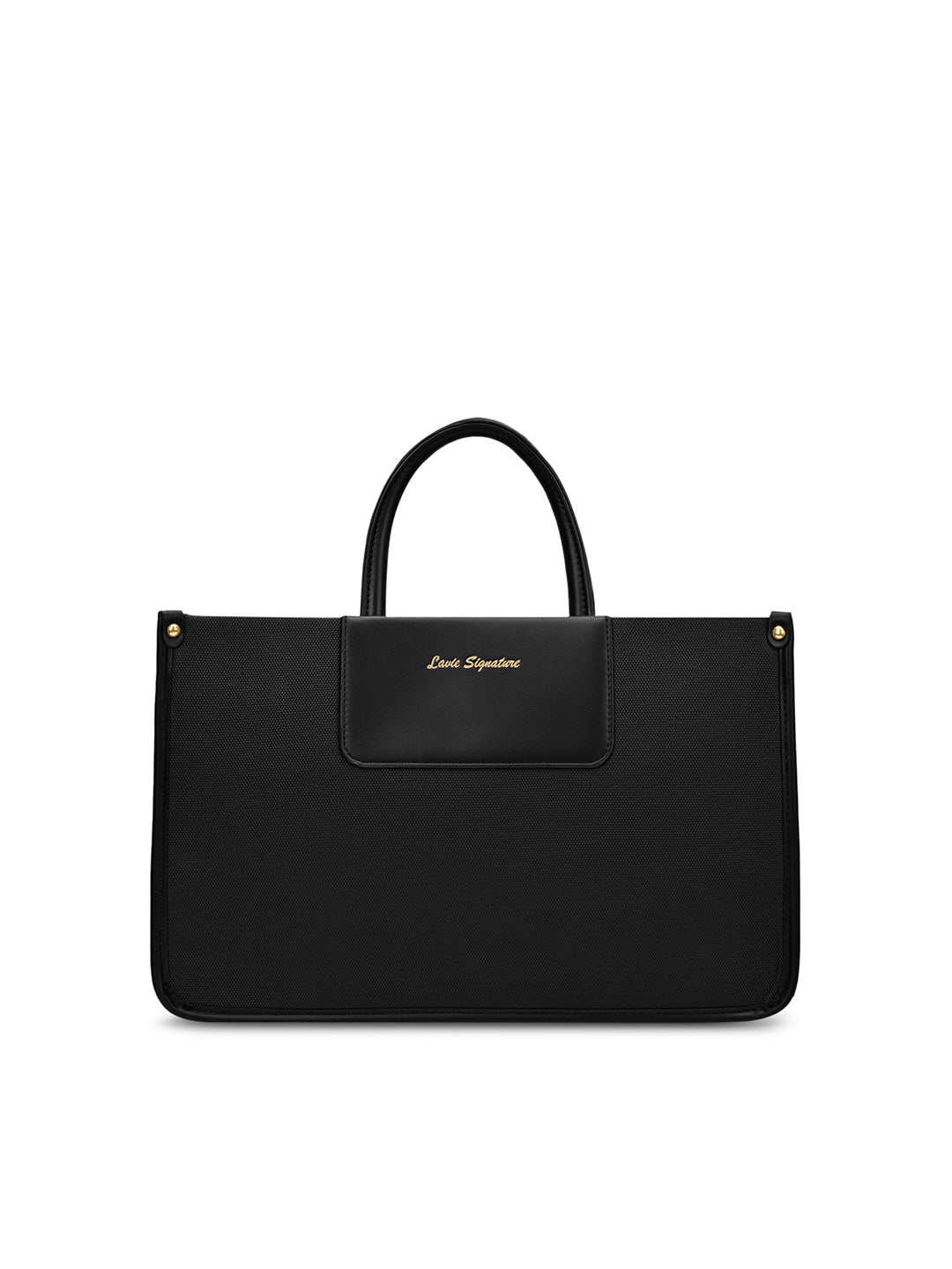 Canva Combo Set Large Tote Bag Black