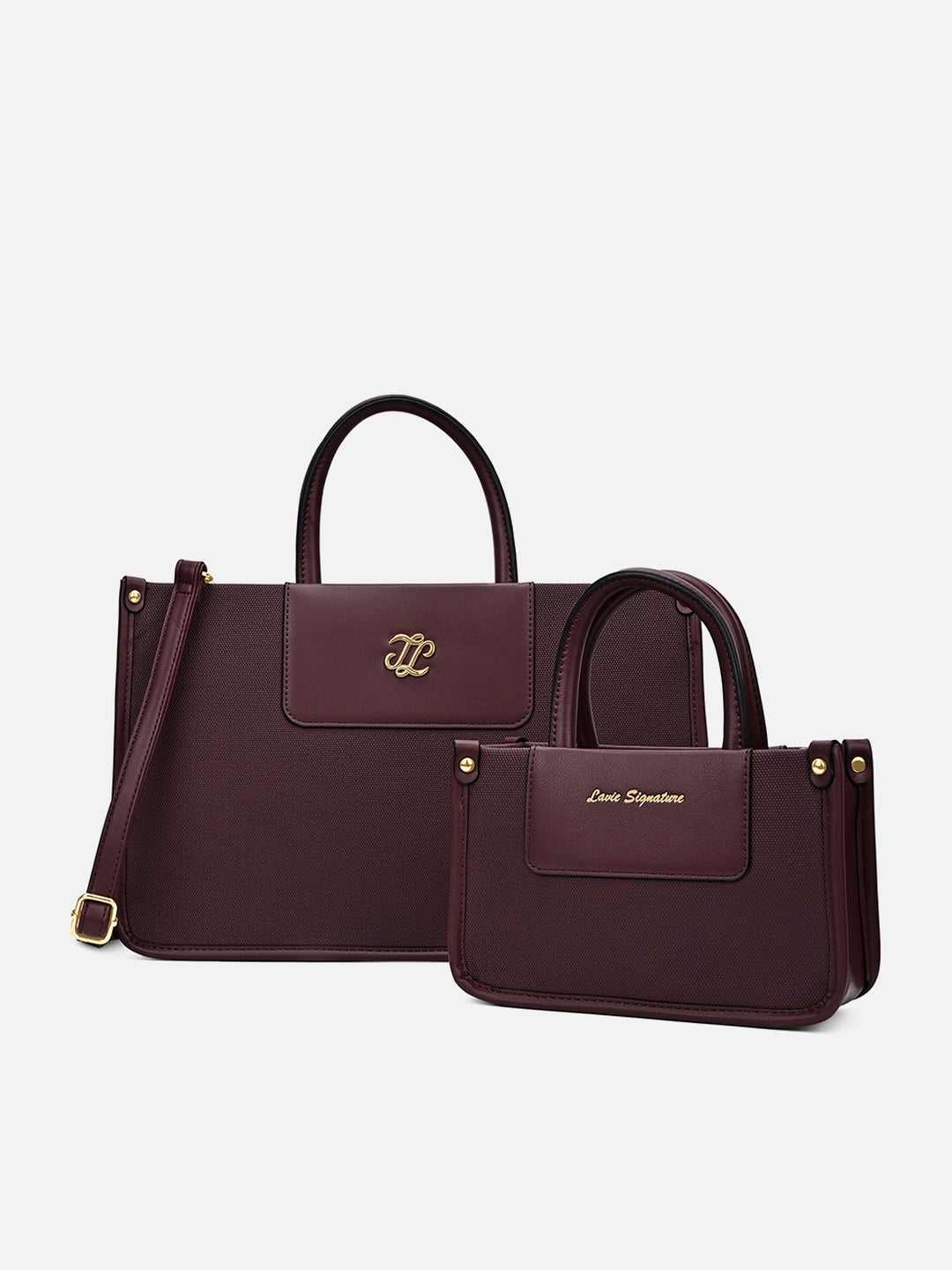 Canva Combo Set Large Wine Tote Bag