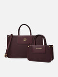 Canva Combo Set Large Wine Tote Bag