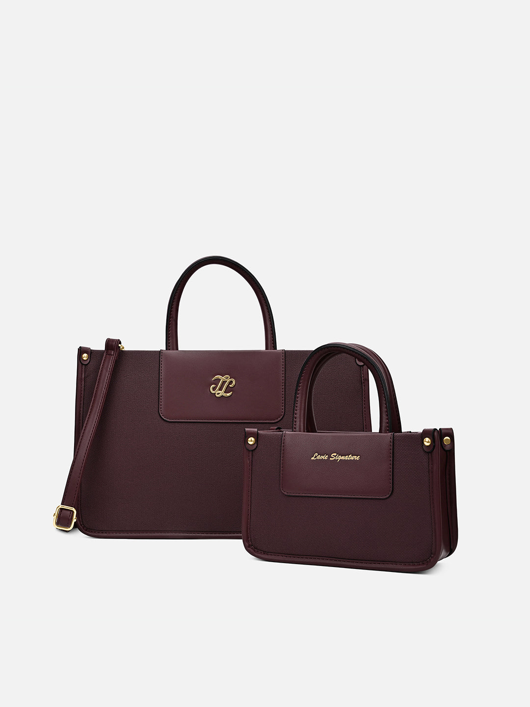Canva Combo Set Large Wine Tote Bag