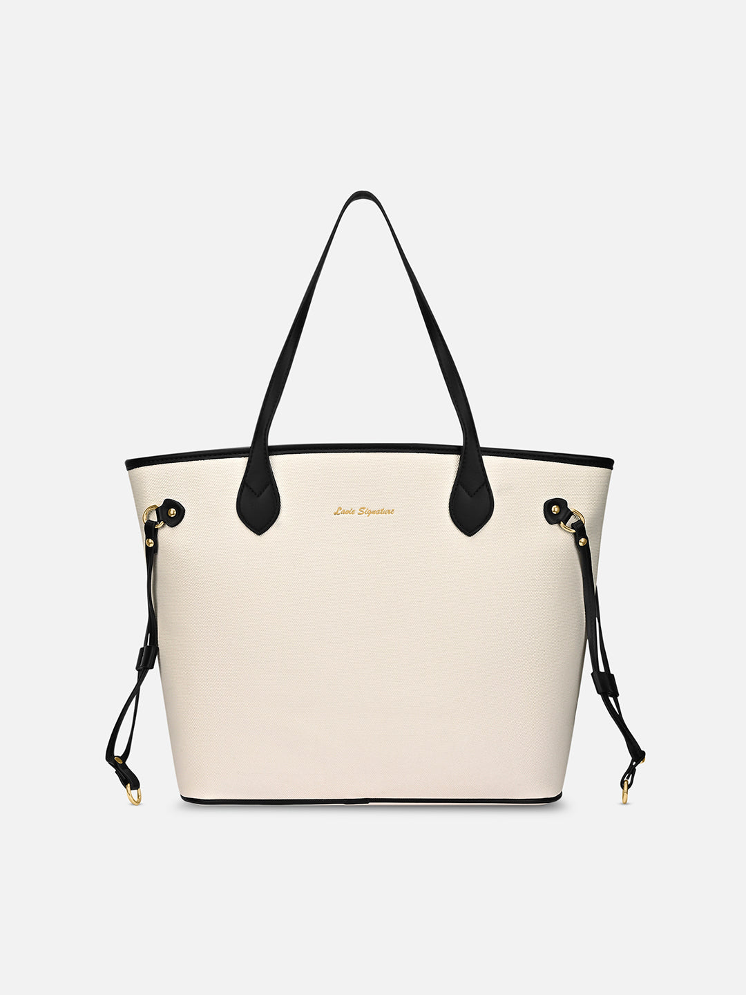 Canva Laptop Large Tote Bag Offwhite