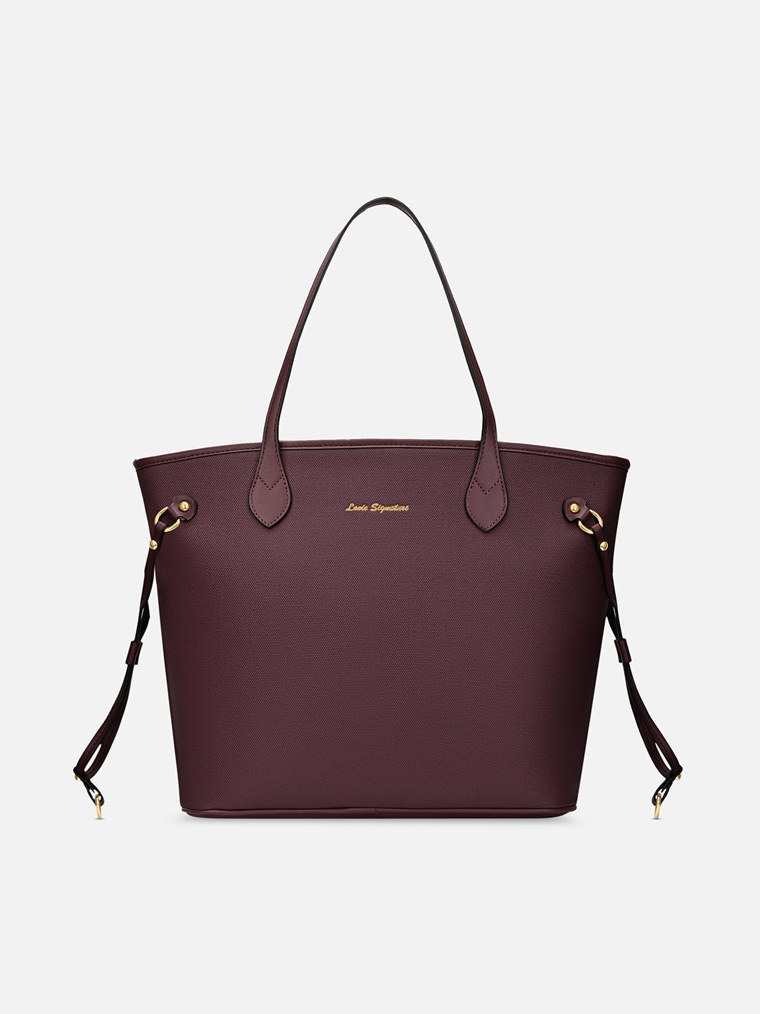 Canva Laptop Large Tote Bag Wine
