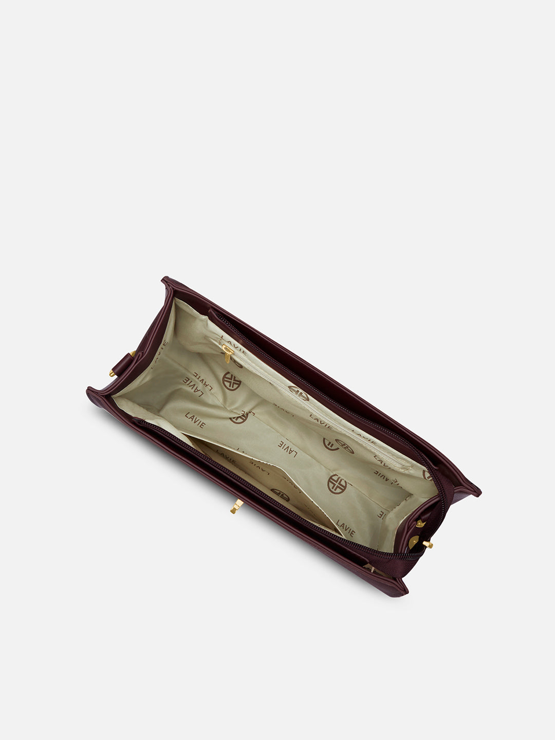 Canva Flap Medium Satchel Bag Wine
