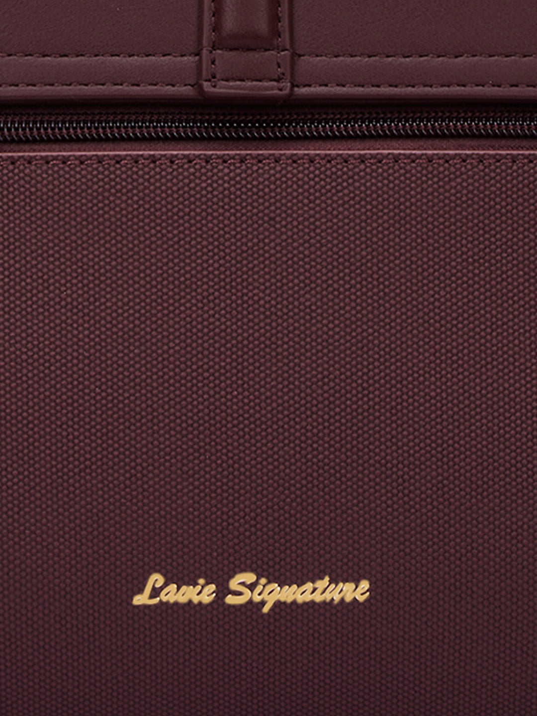 Canva Flap Medium Satchel Bag Wine