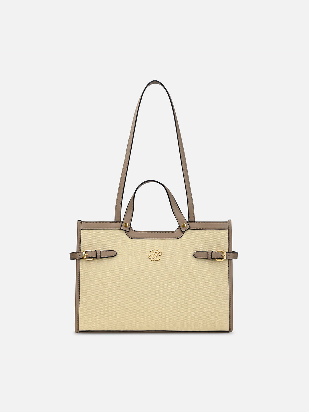 Canva Dual Carry Large Bag Beige