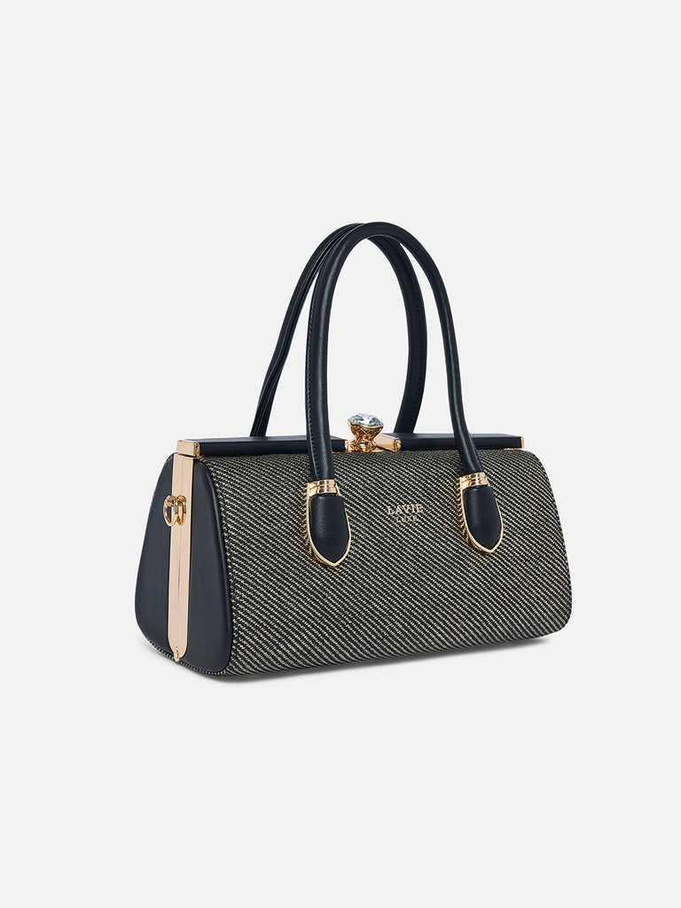 Glam Dazzle Large Frame Bag Black