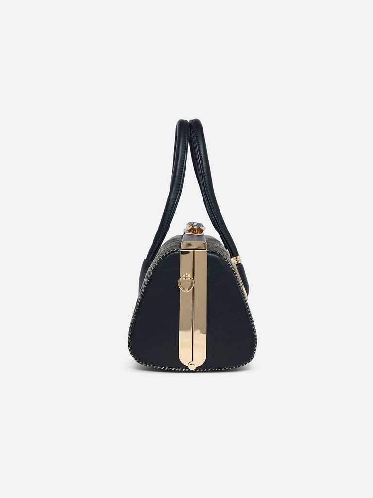 Glam Dazzle Large Frame Bag Black