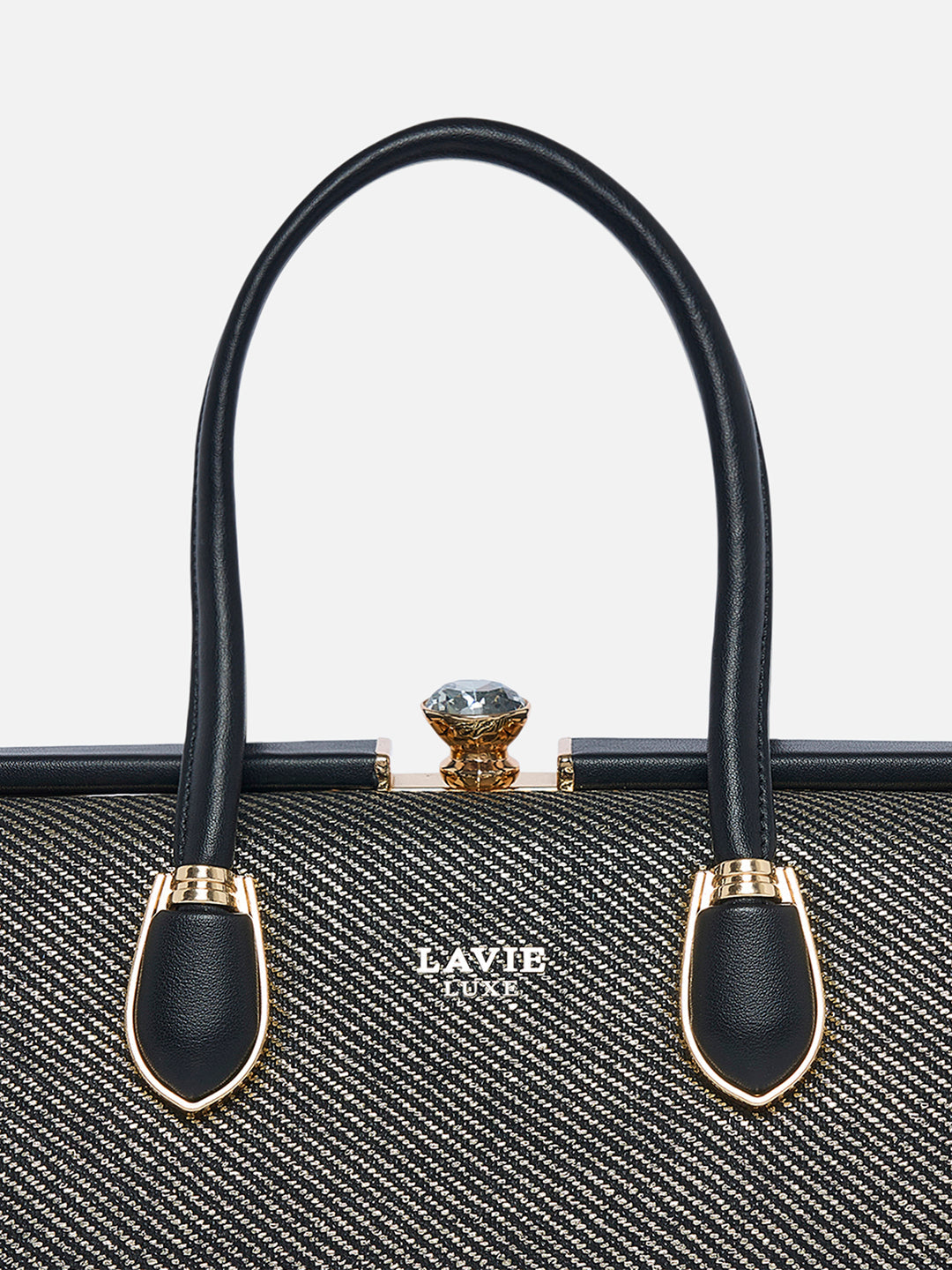 Glam Dazzle Large Frame Bag Black