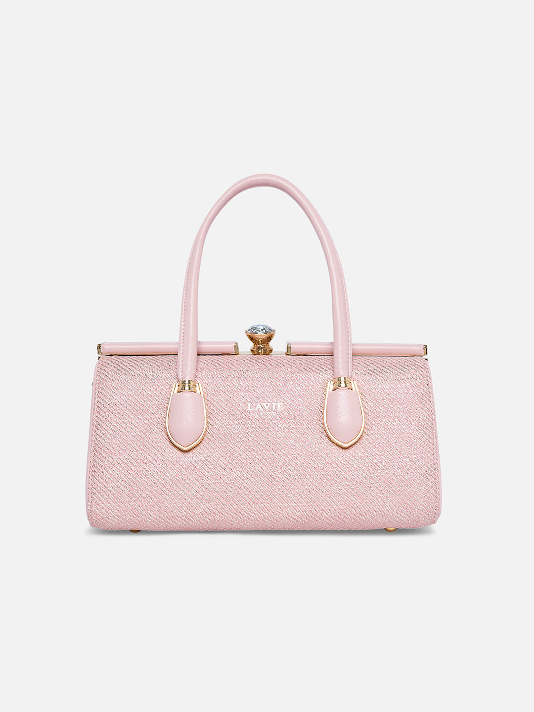Glam Dazzle Large Frame Bag Beige