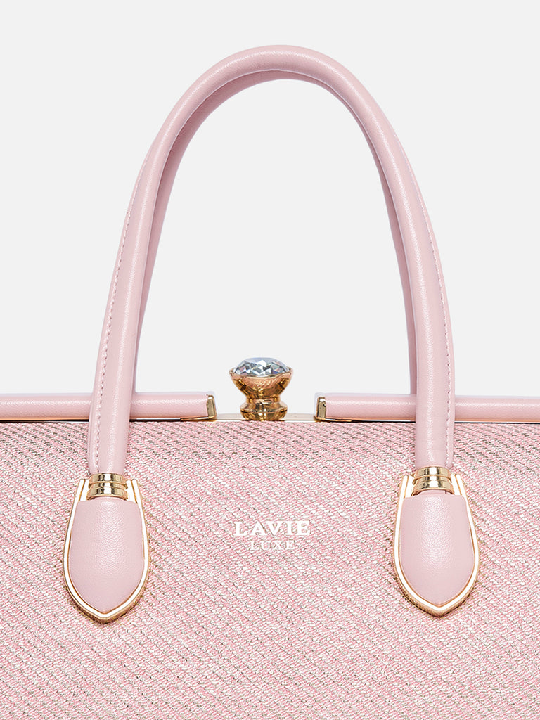 Glam Dazzle Large Frame Bag Pink