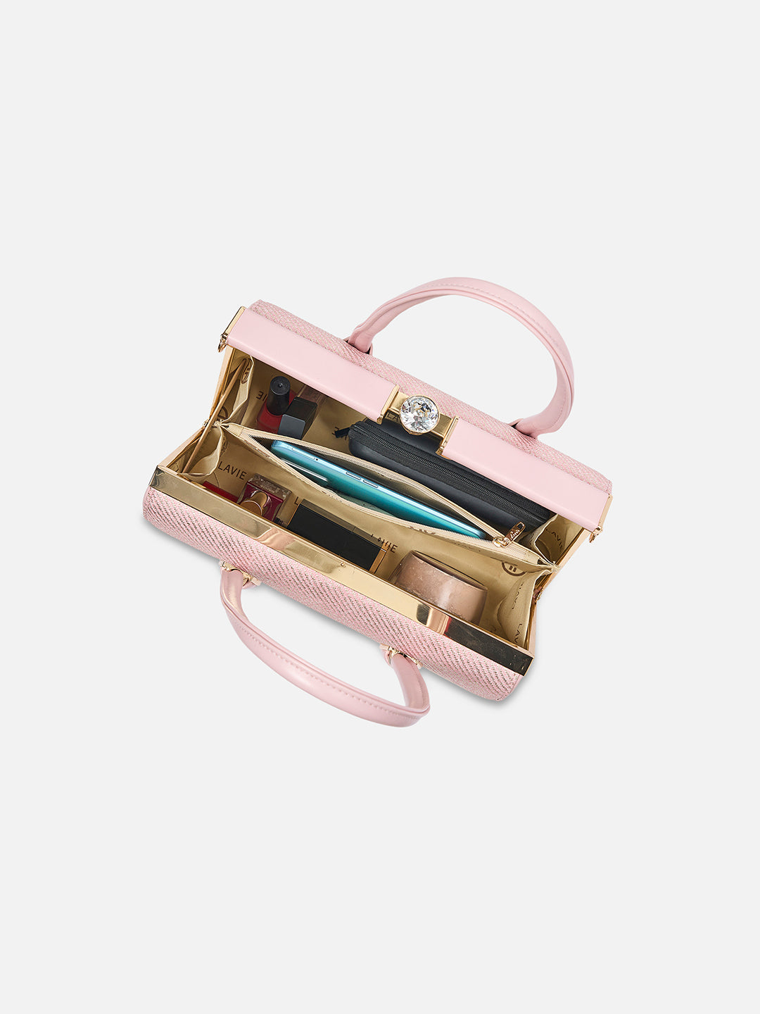 Glam Dazzle Large Frame Bag Pink