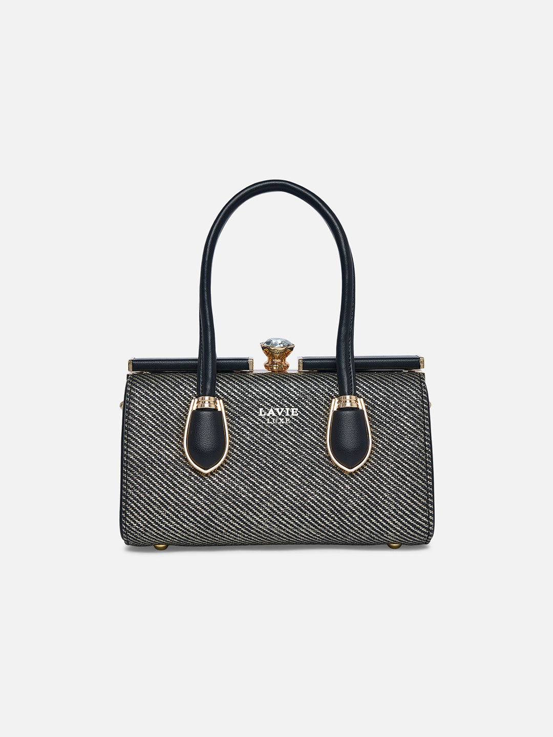 Glam Dazzle Small Frame Bag Black