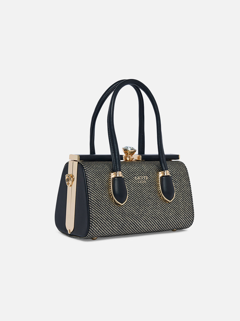 Glam Dazzle Small Frame Bag Beige