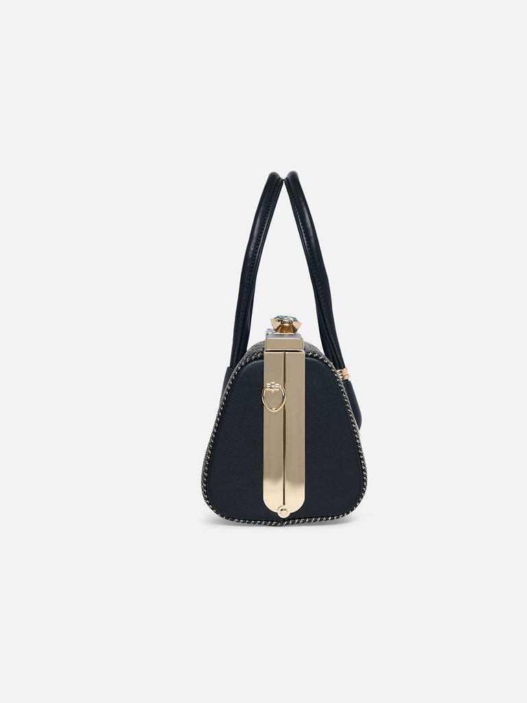 Glam Dazzle Small Frame Bag Black