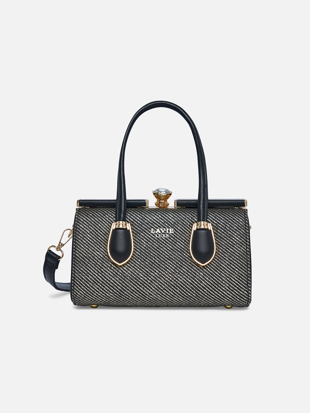 Glam Dazzle Small Frame Bag Black