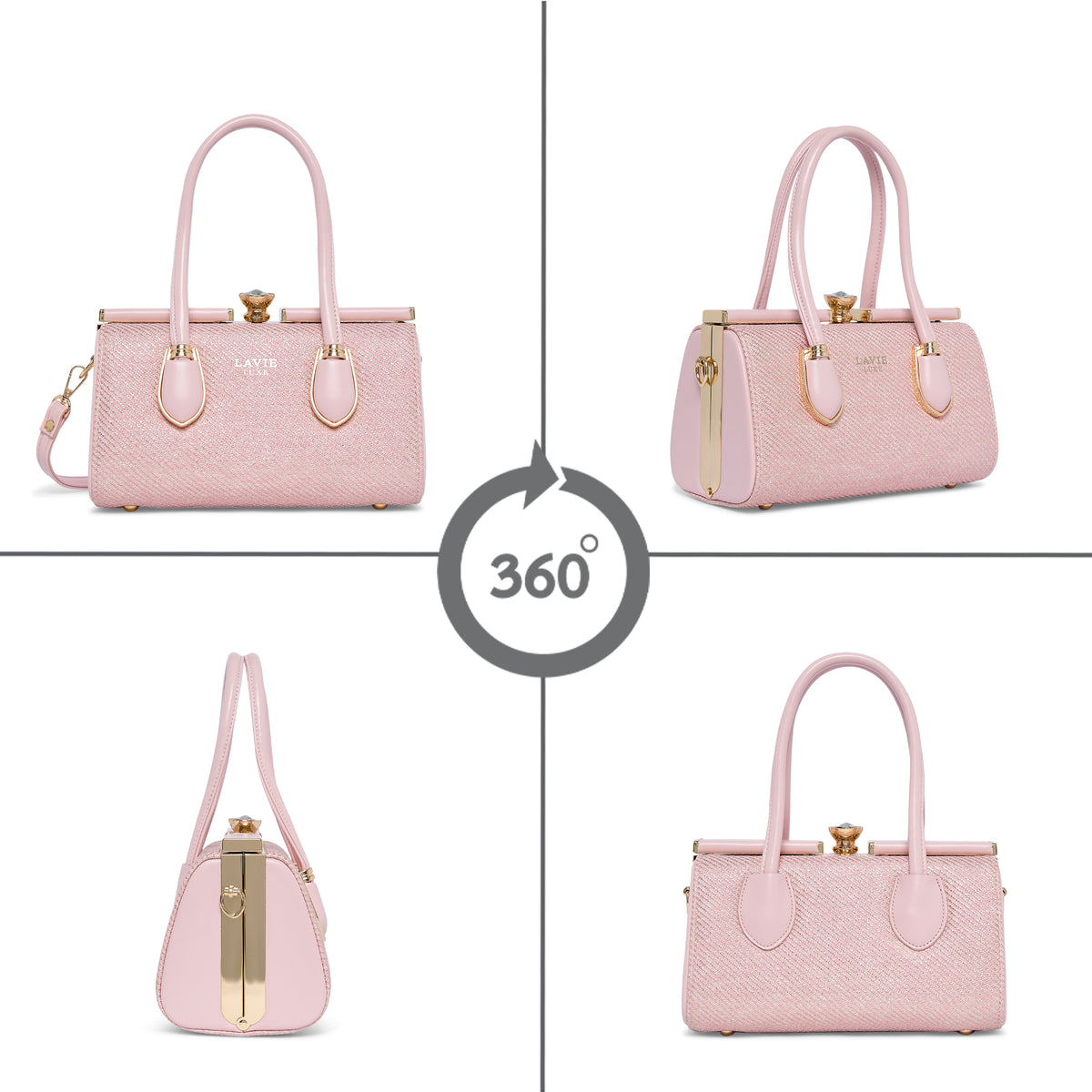 Glam Dazzle Small Pink Handbag