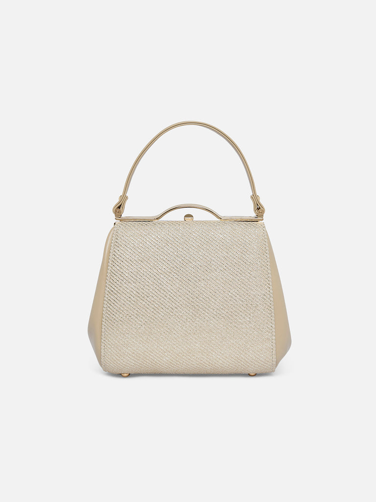 Glam Fluff Medium Frame Bag Black