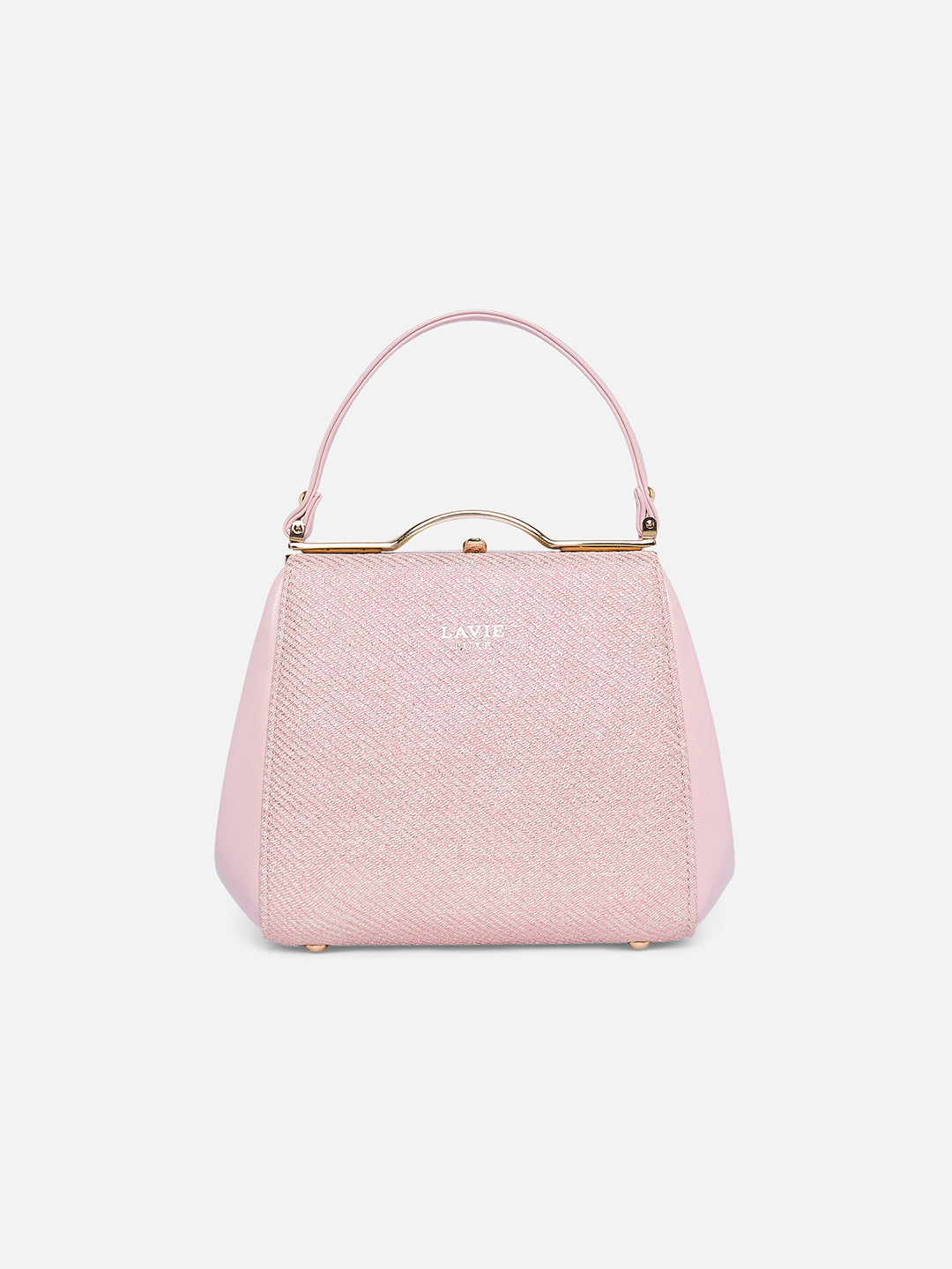 Glam Fluff Medium Frame Bag Pink