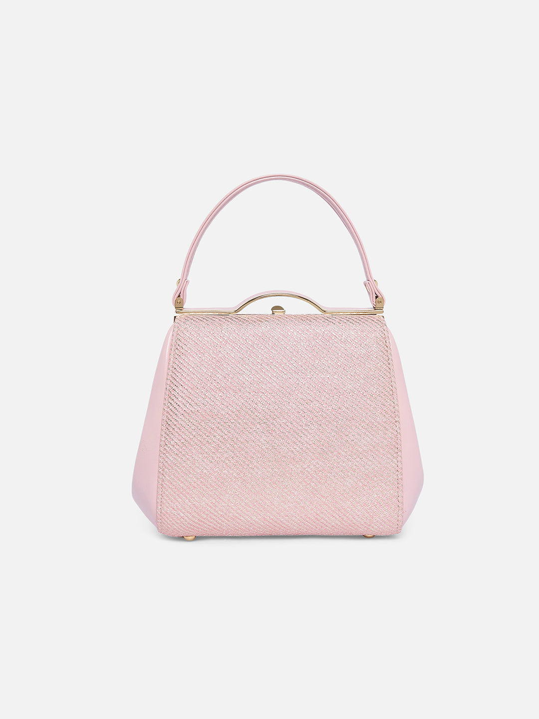 Glam Fluff Medium Frame Bag Beige