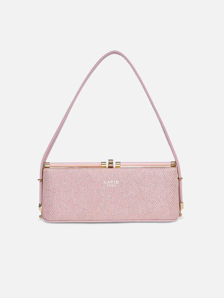 Glam Dazzle Horizontal Small Frame Bag Pink