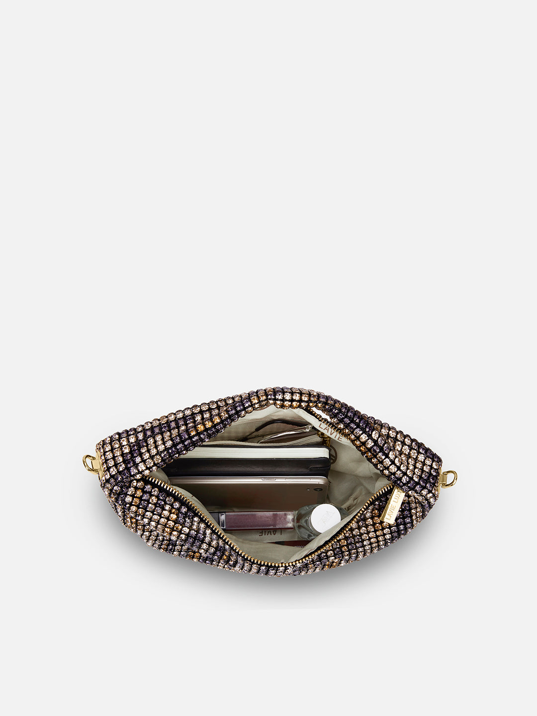 Gem Small Hobo Bag Black Ombre