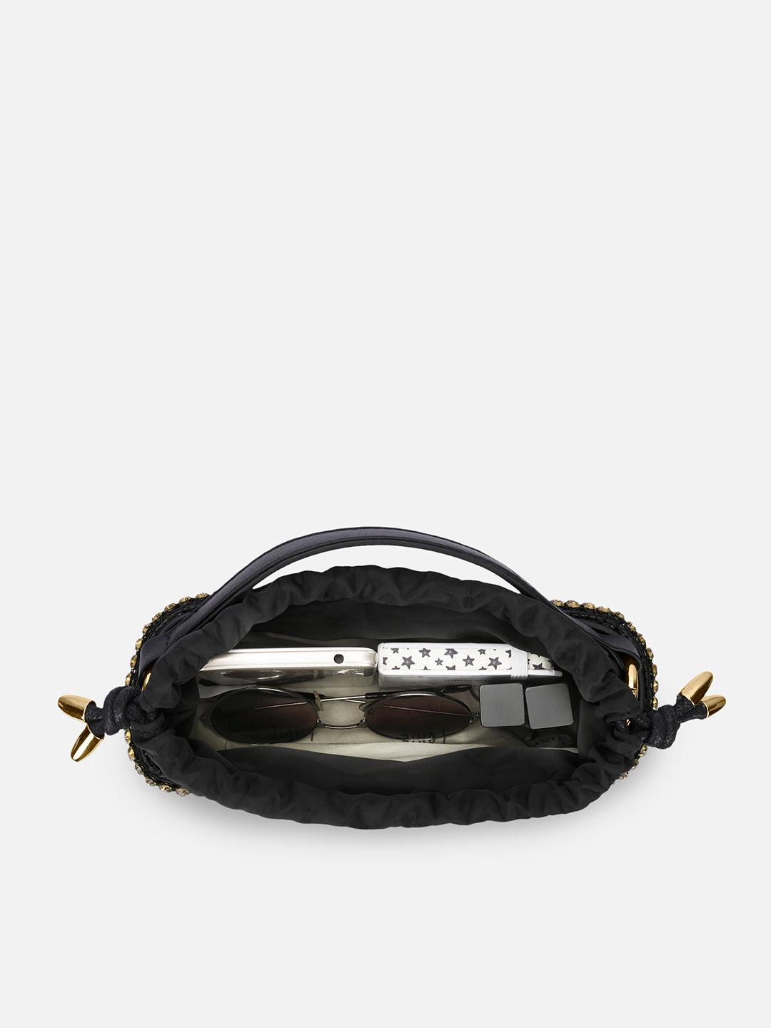 Gem Small Bucket Bag  Gold