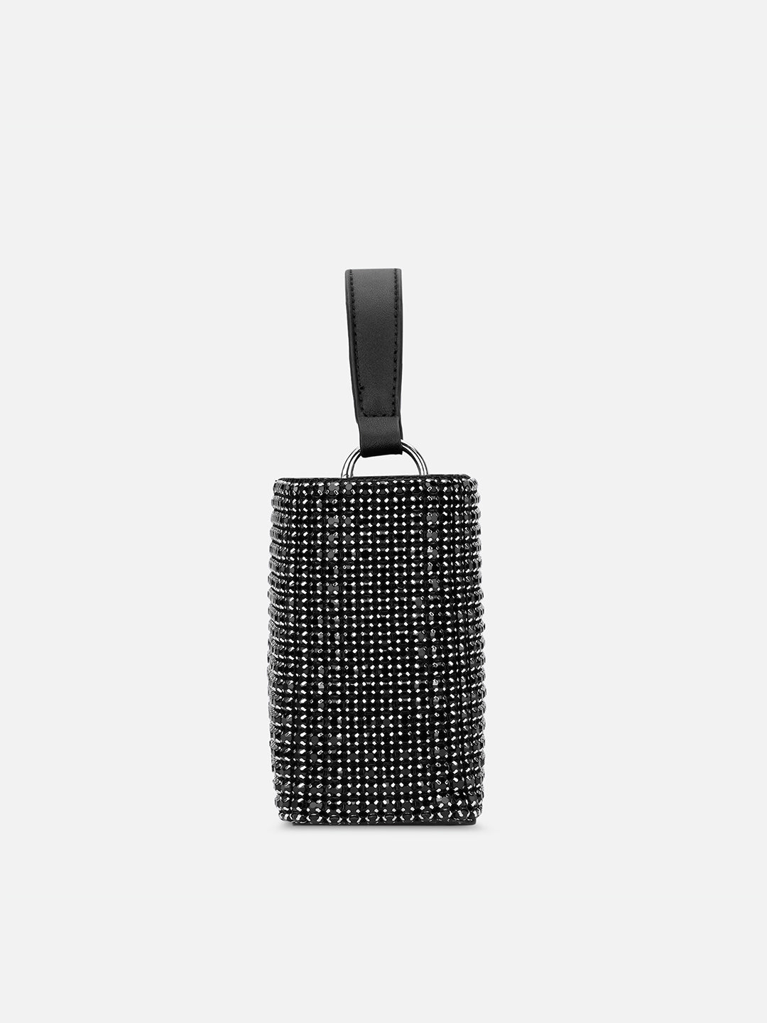 Gem Small Bucket Bag  Black