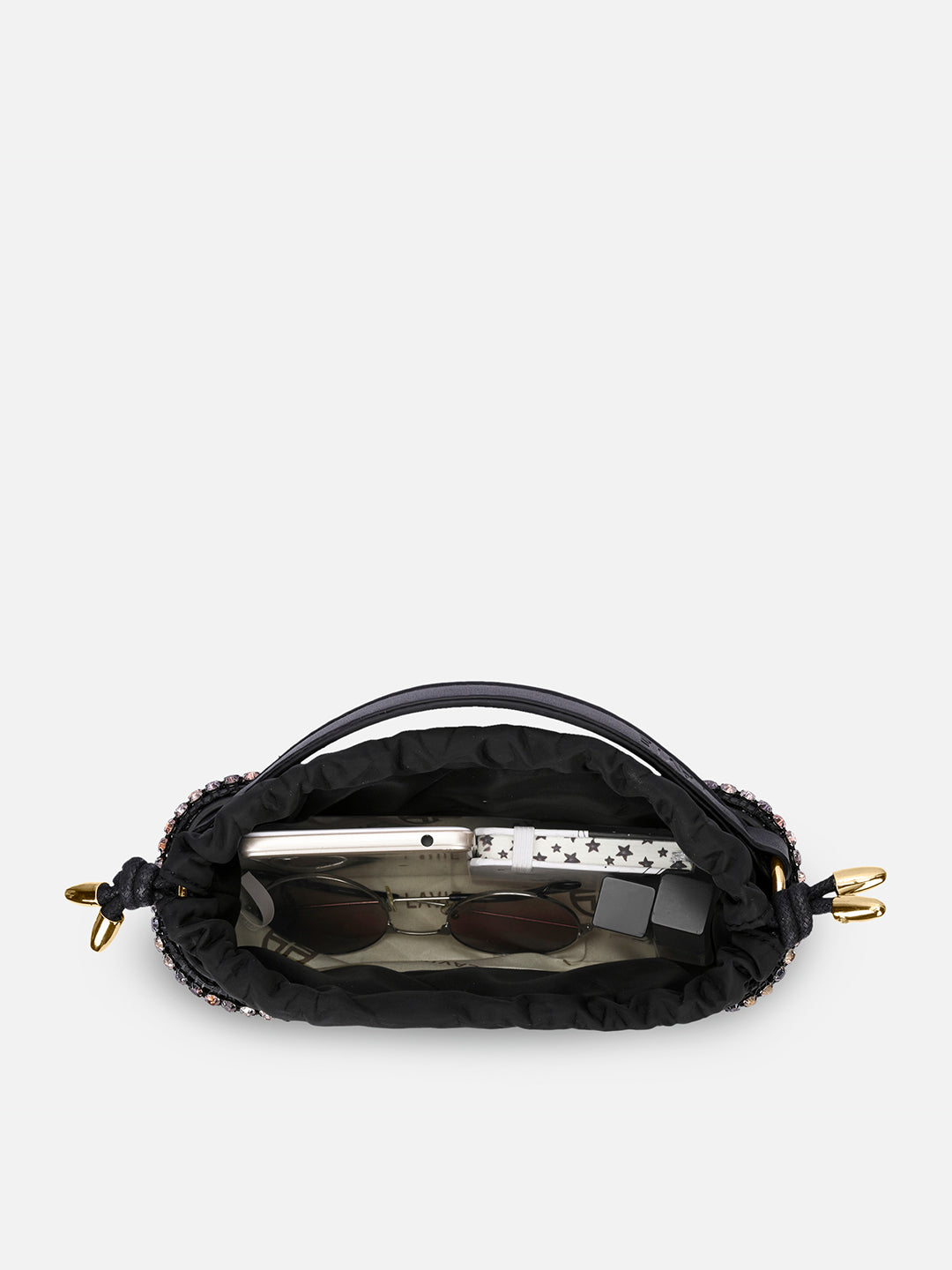 Gem Small Bucket Bag  Black Ombre
