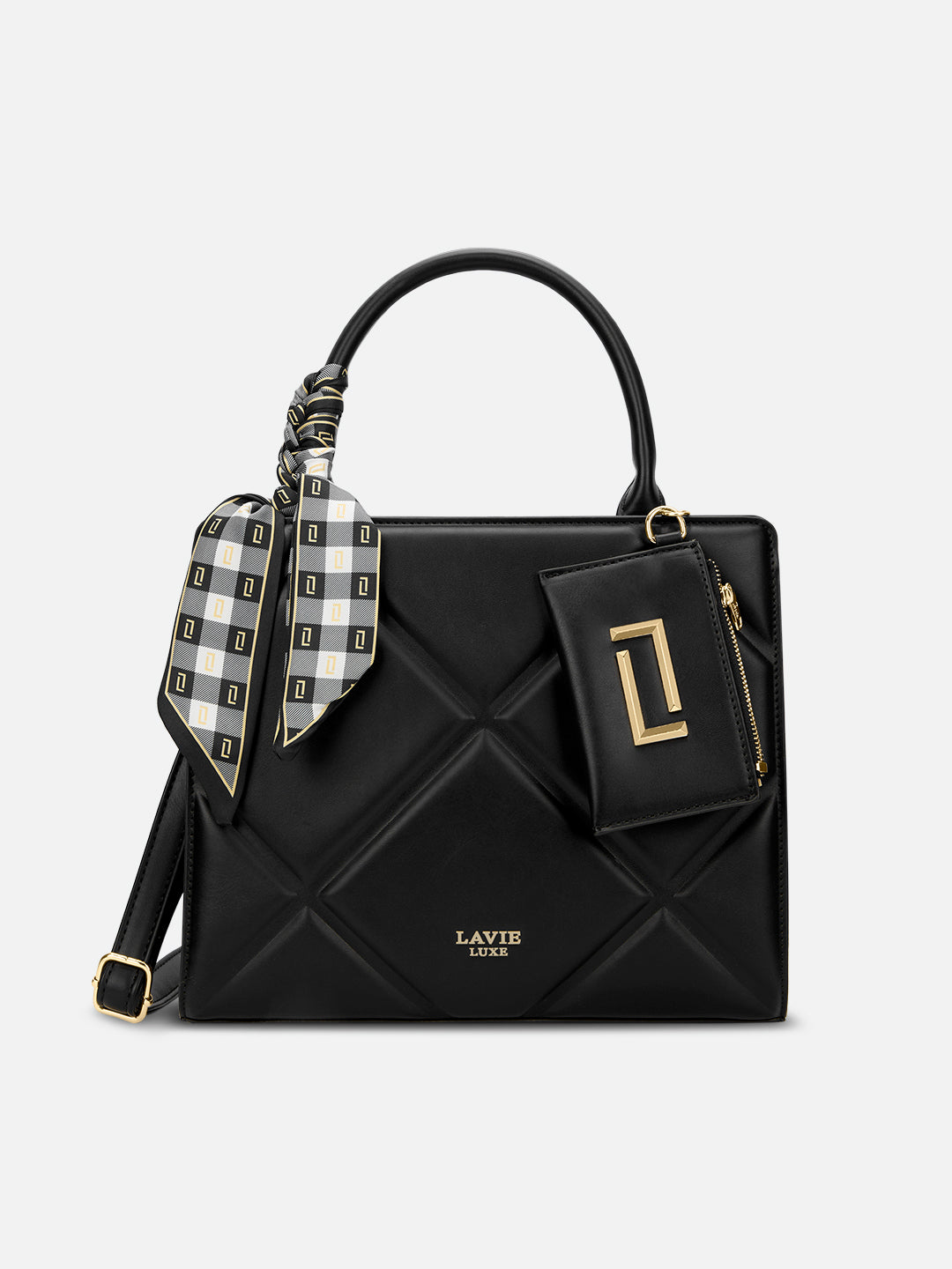 Quare26 Medium Satchel Bag Black