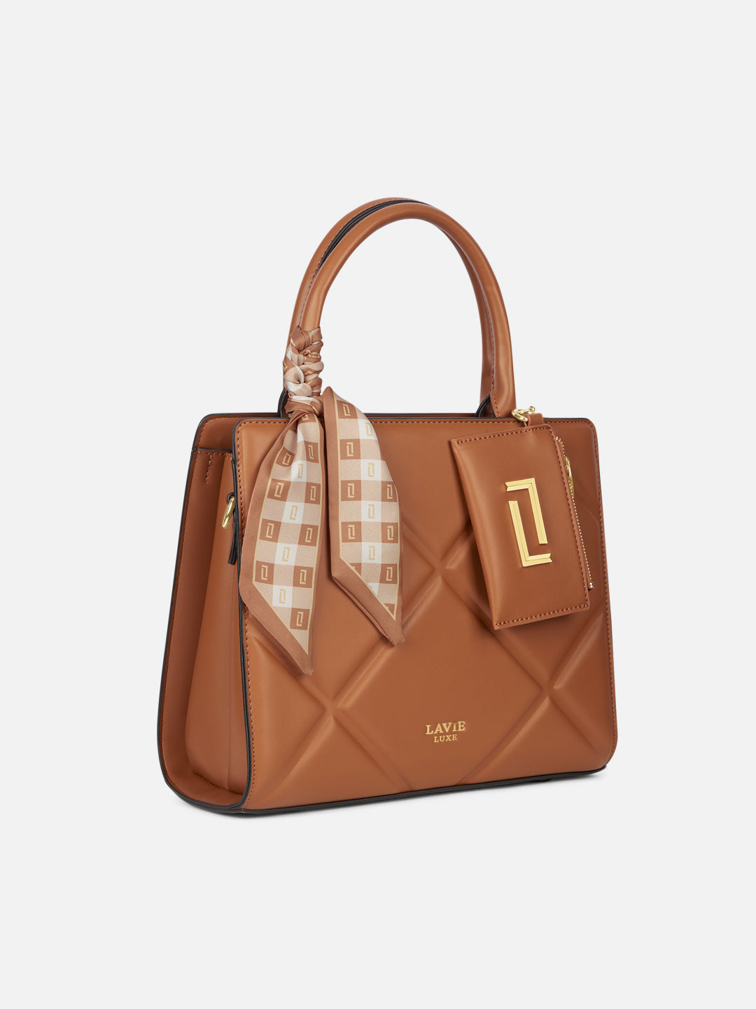 Quare26 Medium Satchel Bag Tan