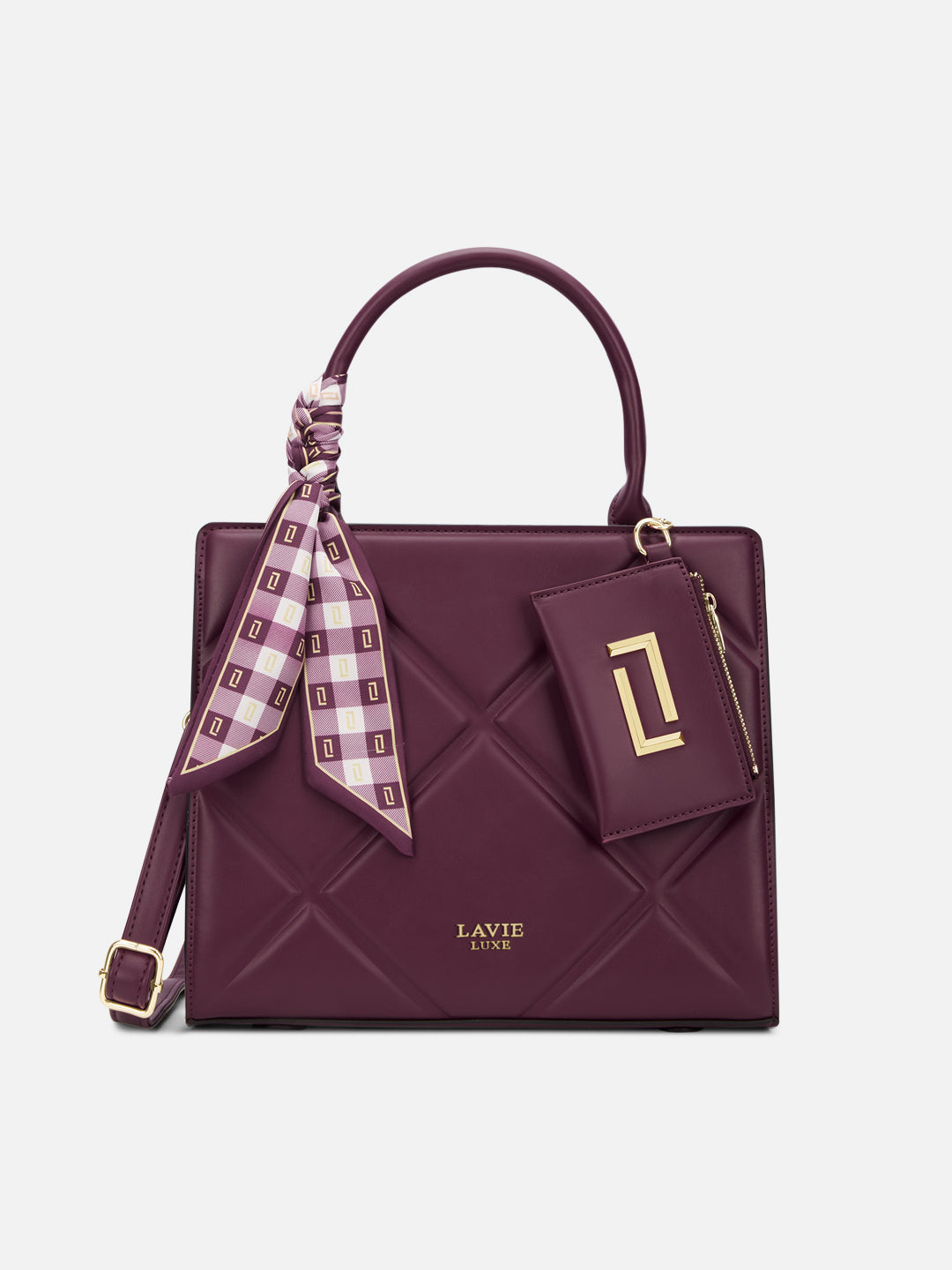 Quare26 Medium Satchel Bag Wine