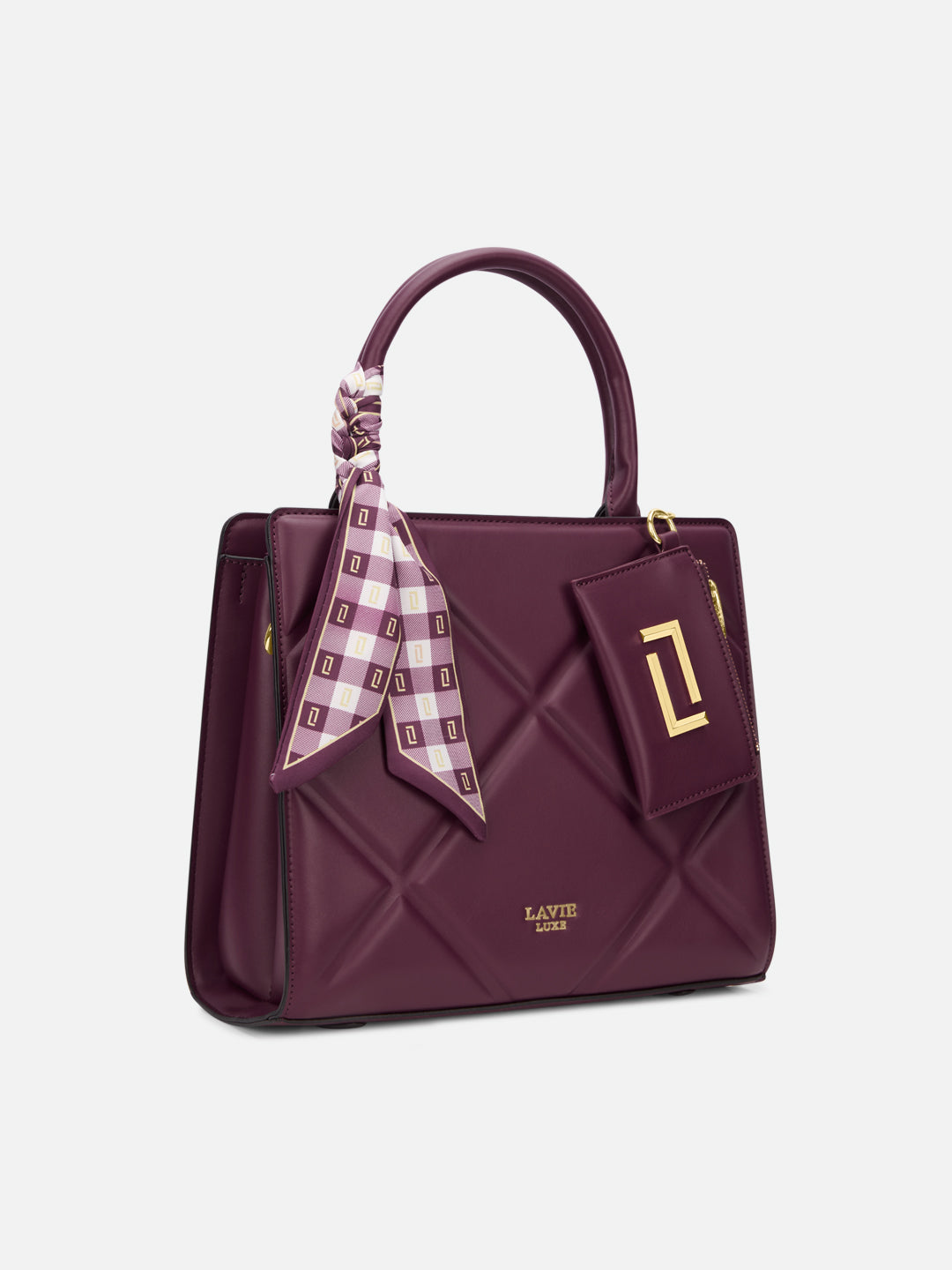 Quare26 Medium Satchel Bag Wine