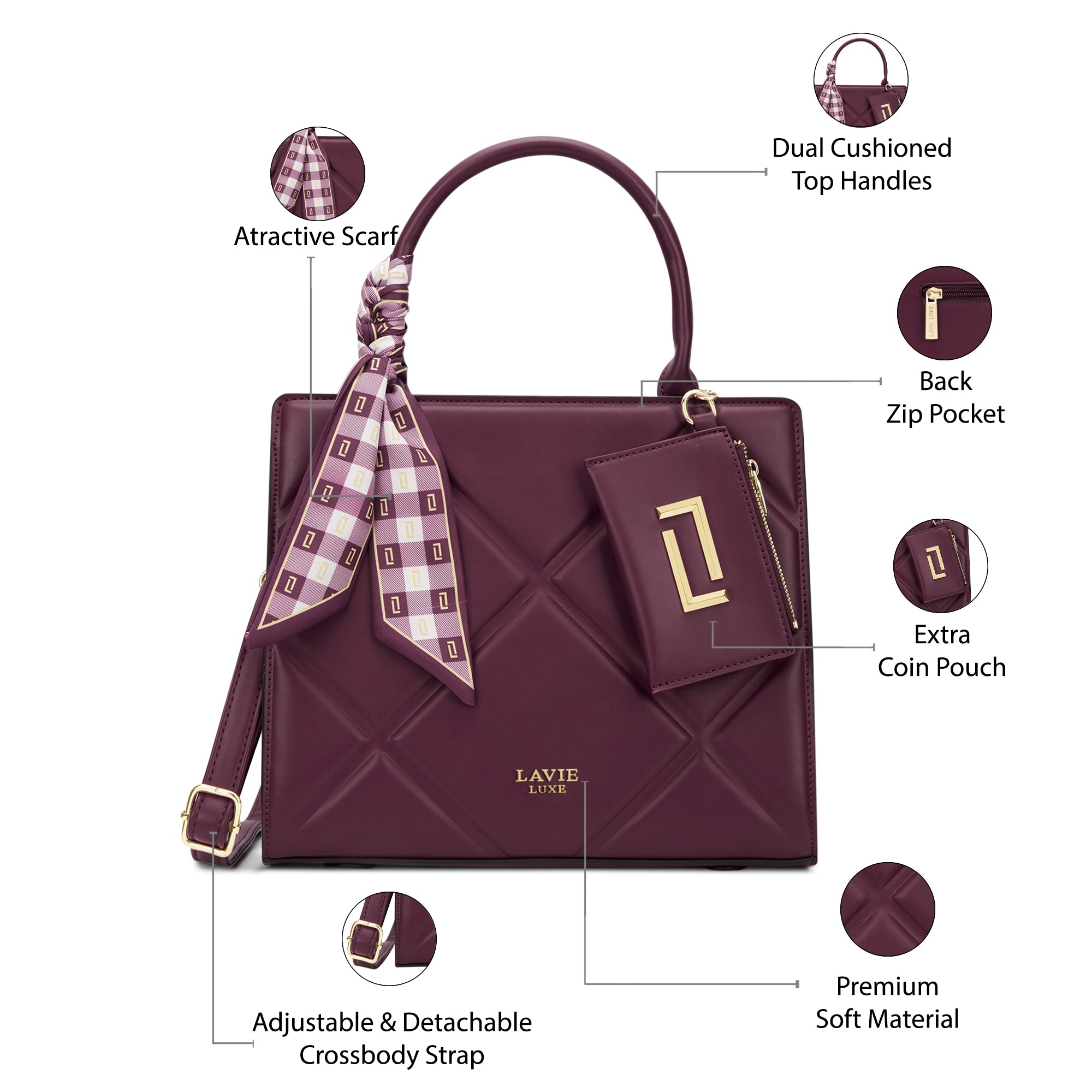 Quare26 Medium Satchel Bag