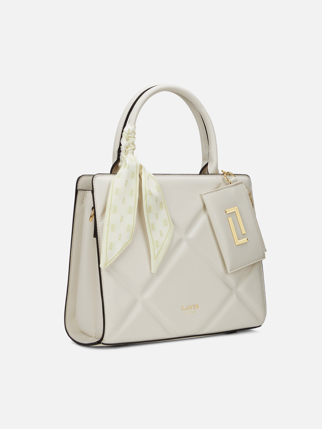 Quare26 Medium Satchel Bag Off White