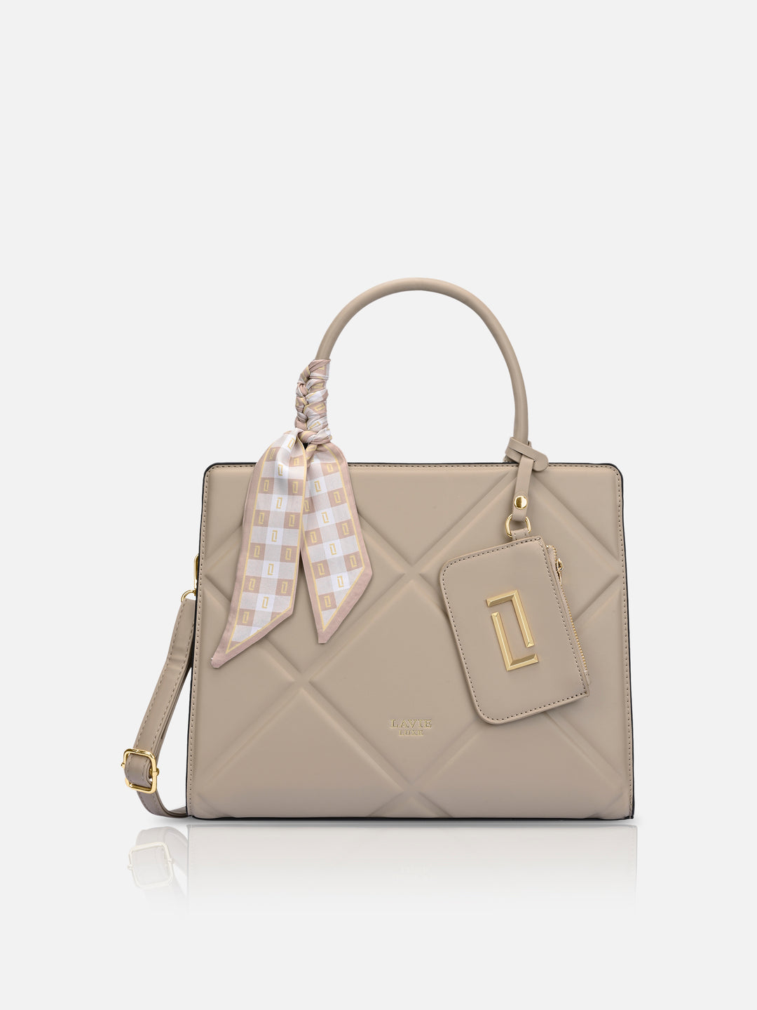 Quare Large Beige Handbag
