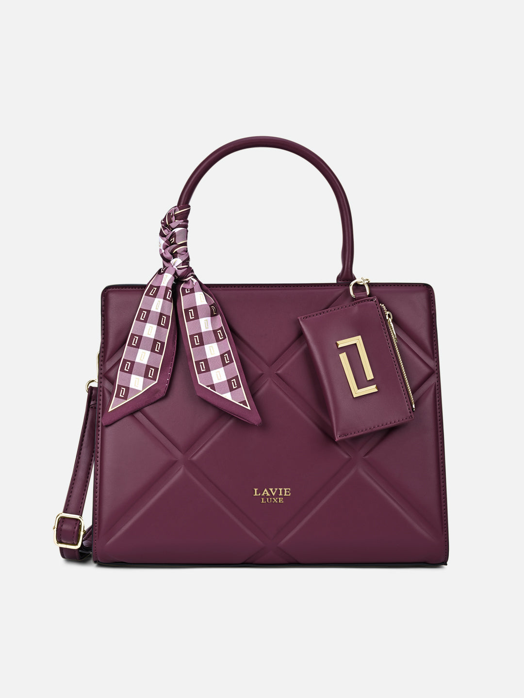 Quare26 Large Satchel Bag Wine