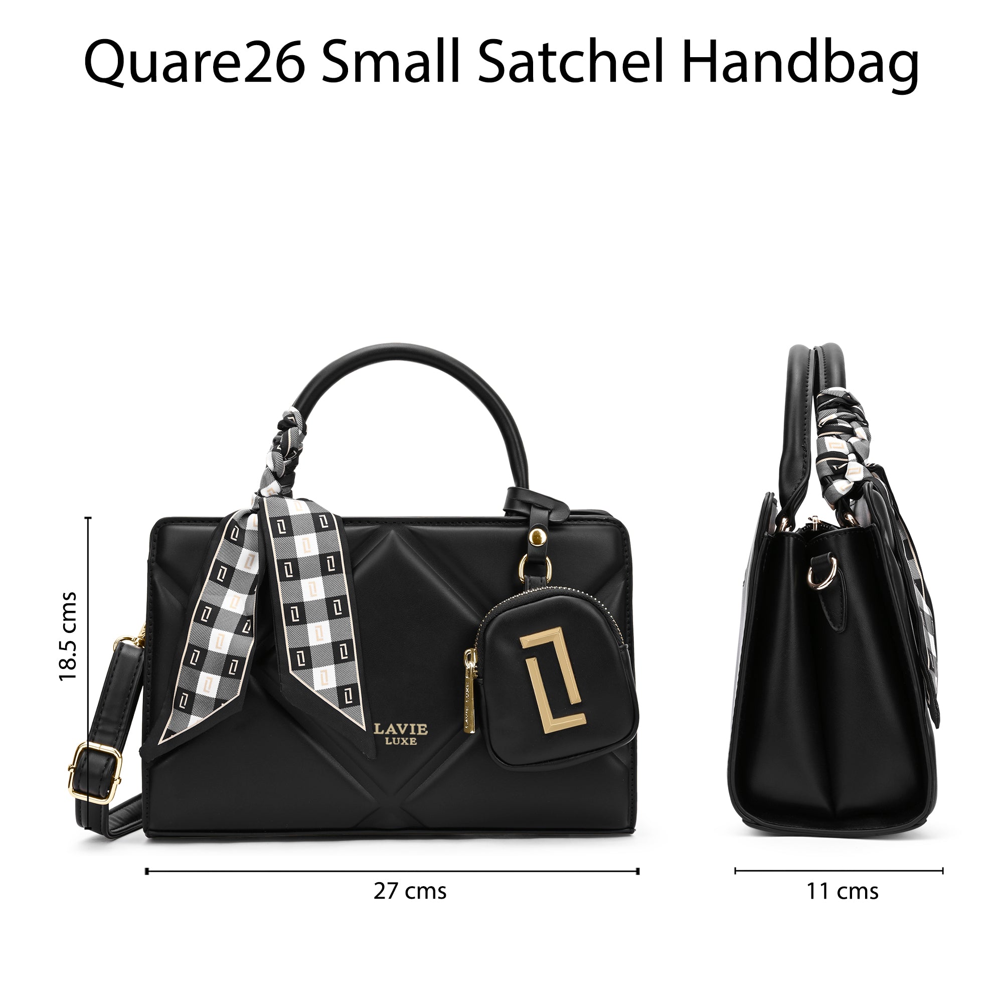 Quaro26 Horizontal Small Satchel Bag
