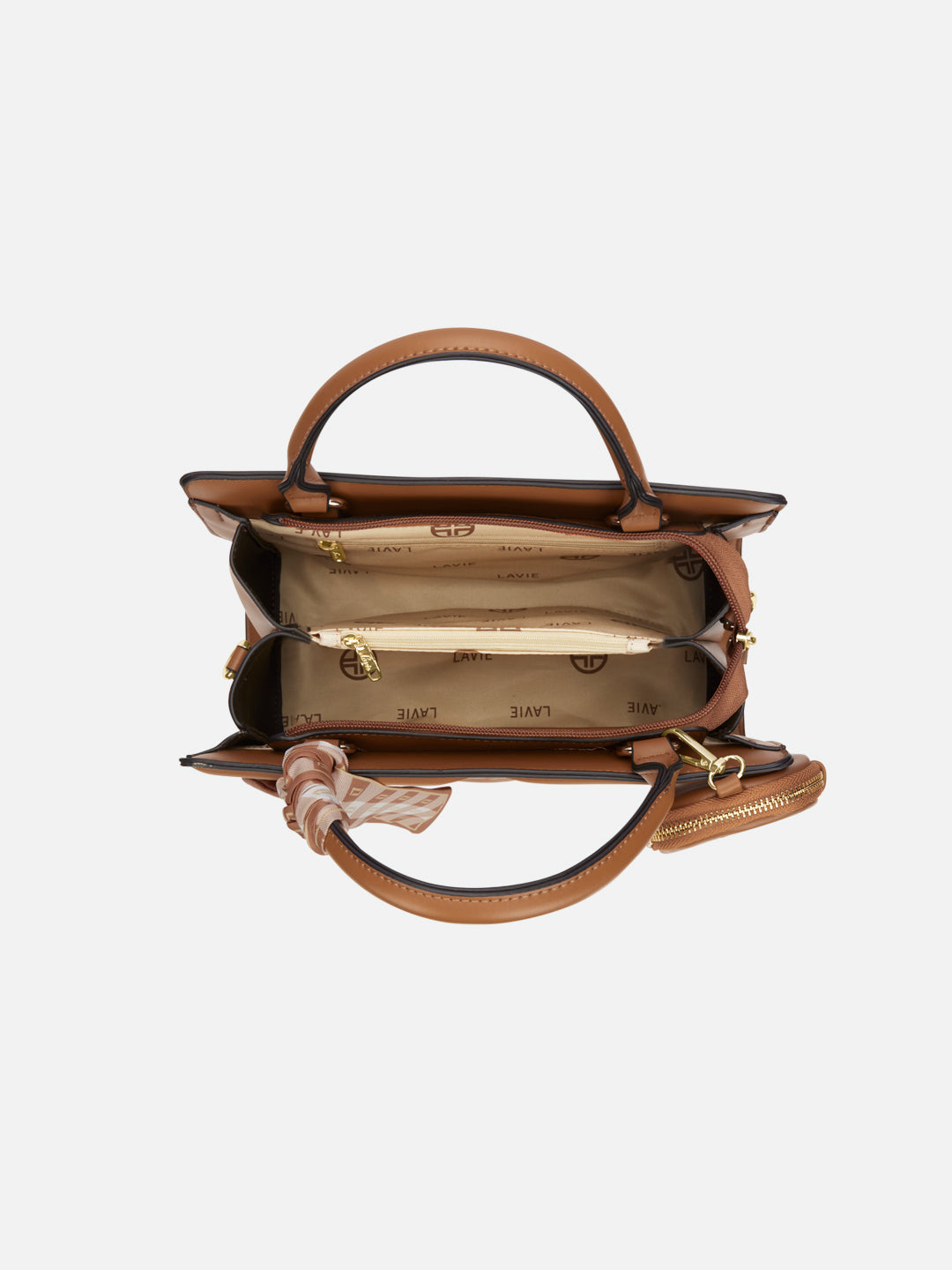 Quaro26 Horizontal Small Satchel Bag Tan