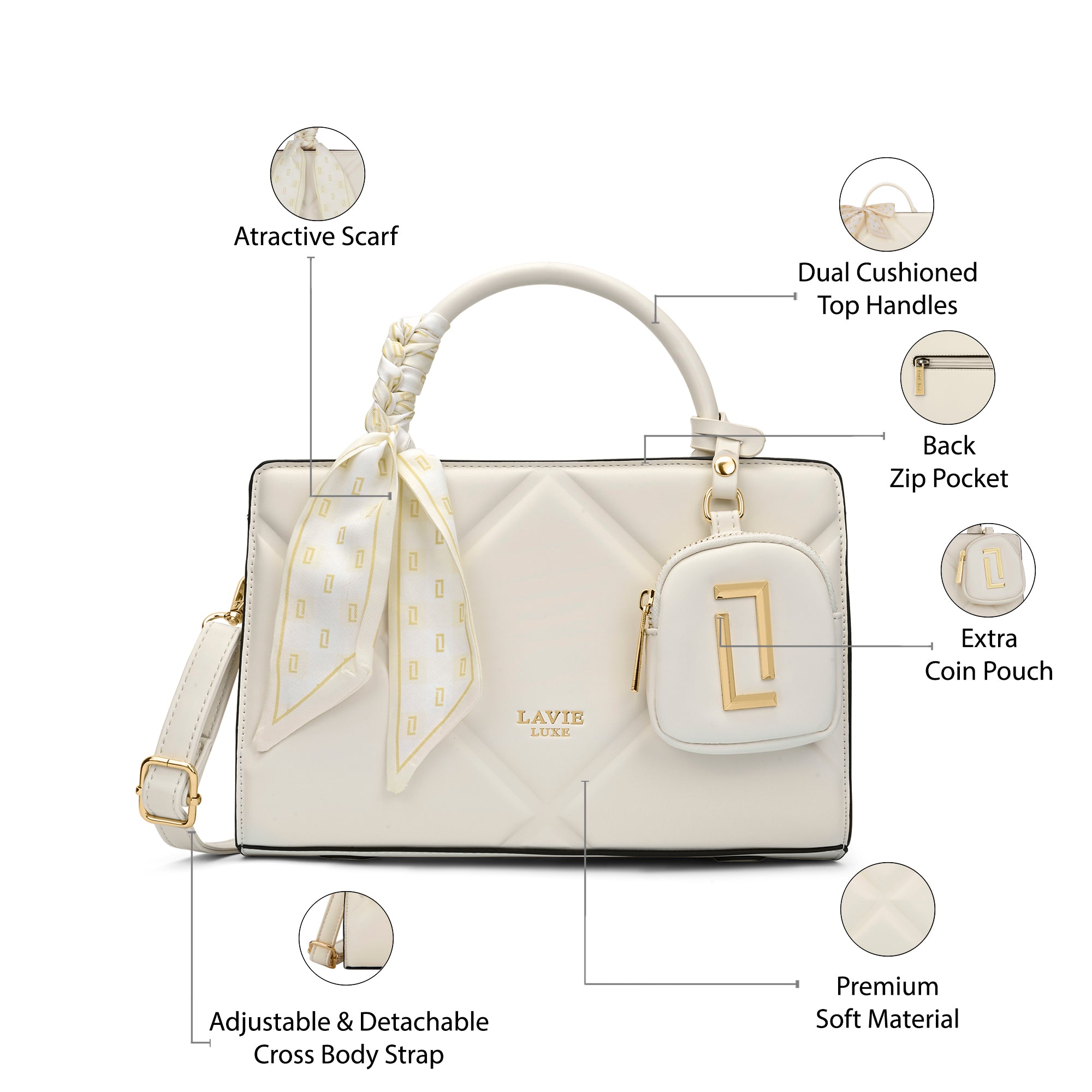 Quaro26 Horizontal Small Satchel Bag