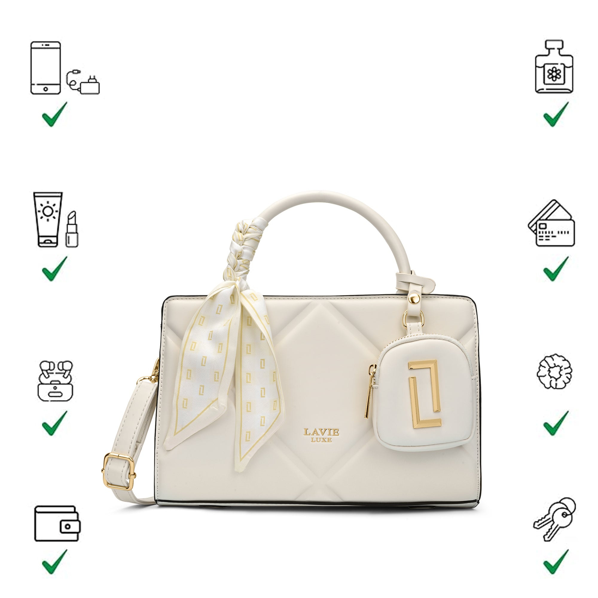 Quaro26 Horizontal Small Satchel Bag