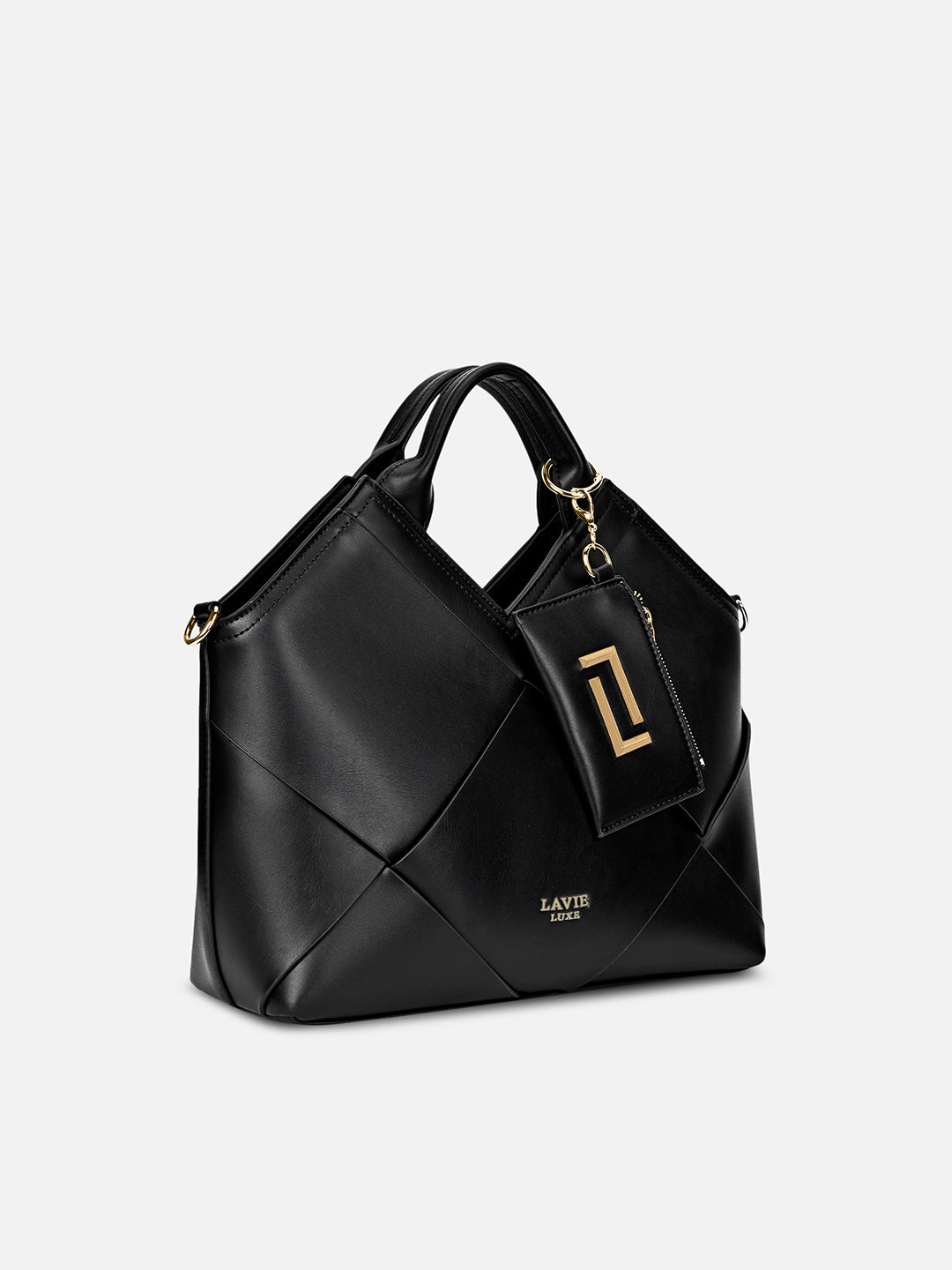 Buy Crossway26 Medium Satchel Bag Black Online – Lavie World