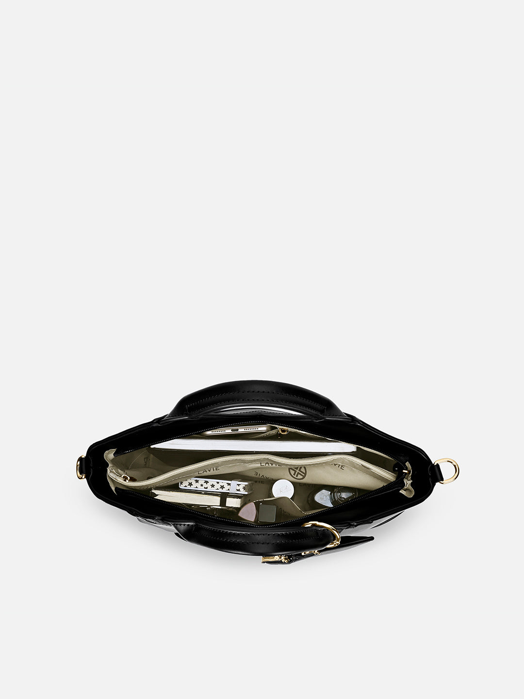 Buy Crossway26 Medium Satchel Bag Black Online – Lavie World
