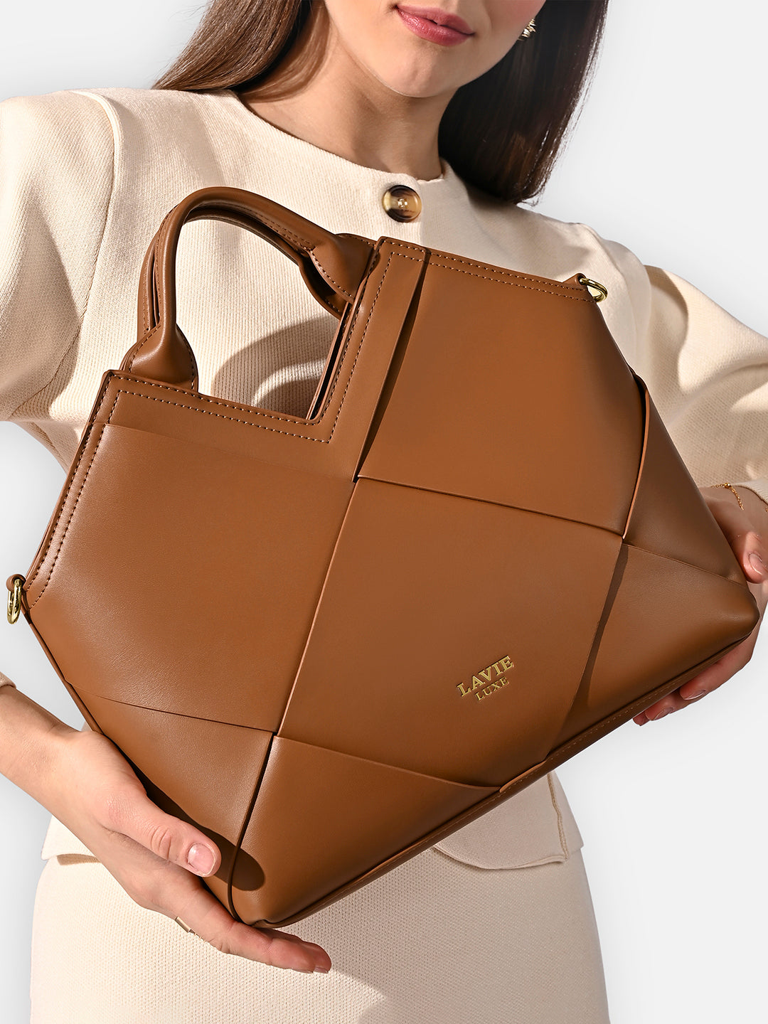 Buy Crossway26 Medium Satchel Bag Black Online – Lavie World