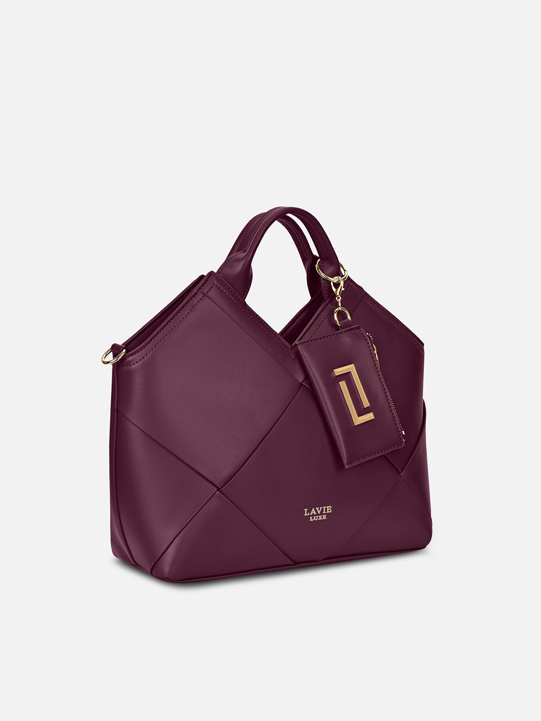 Buy Crossway26 Medium Satchel Bag Wine Online – Lavie World