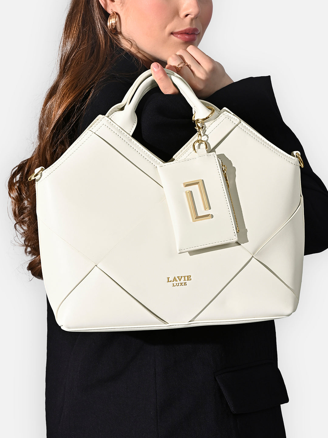 Crossway26 Medium Satchel Bag Off White