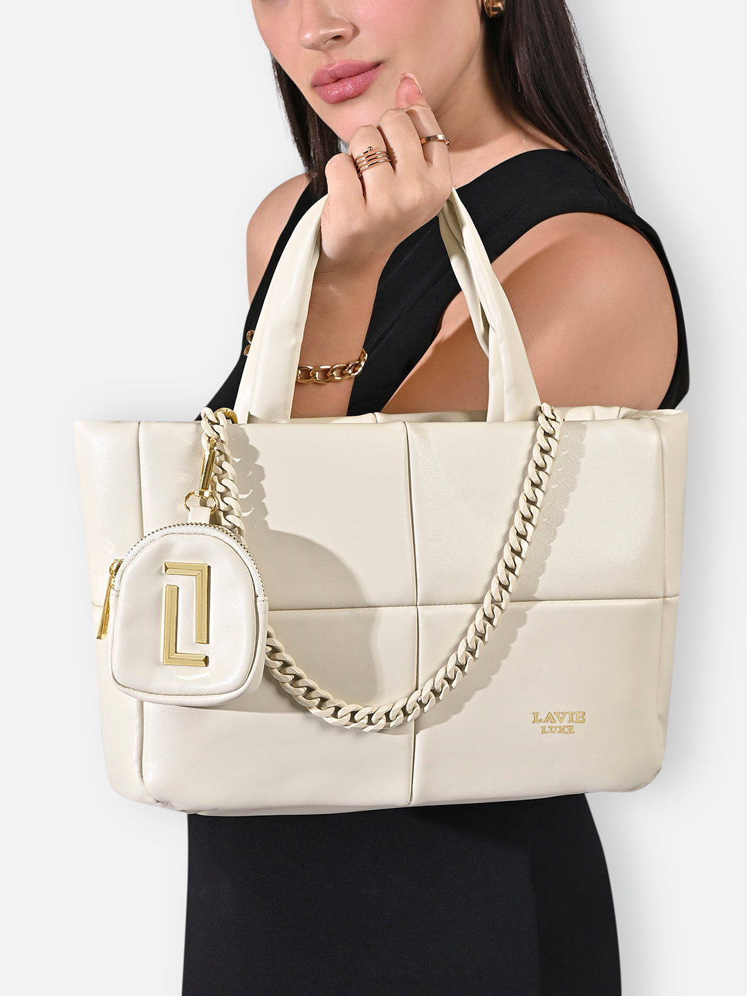 Puff26 Small Tote Bag Off White