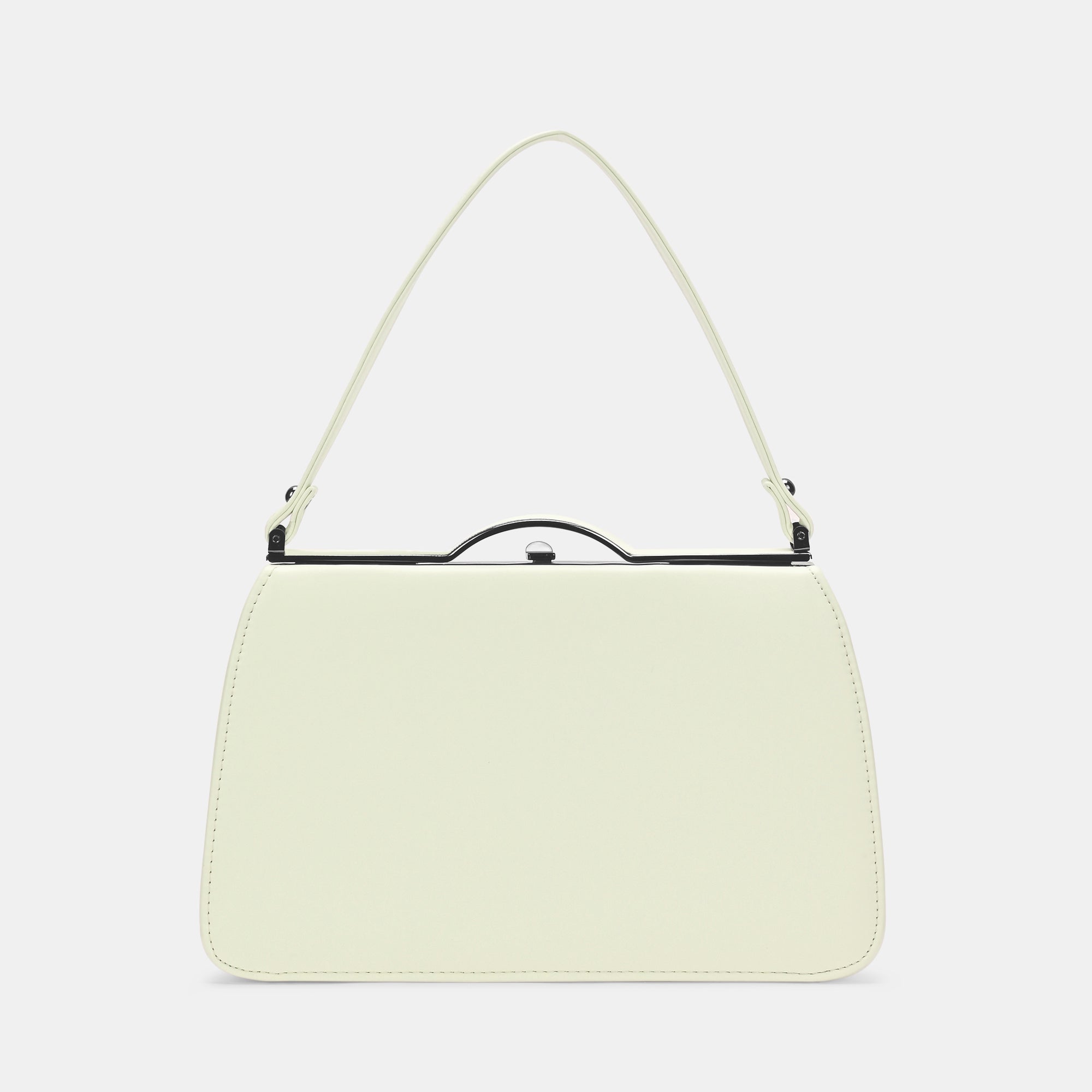 Book Medium Satchel Frame Bag Off White