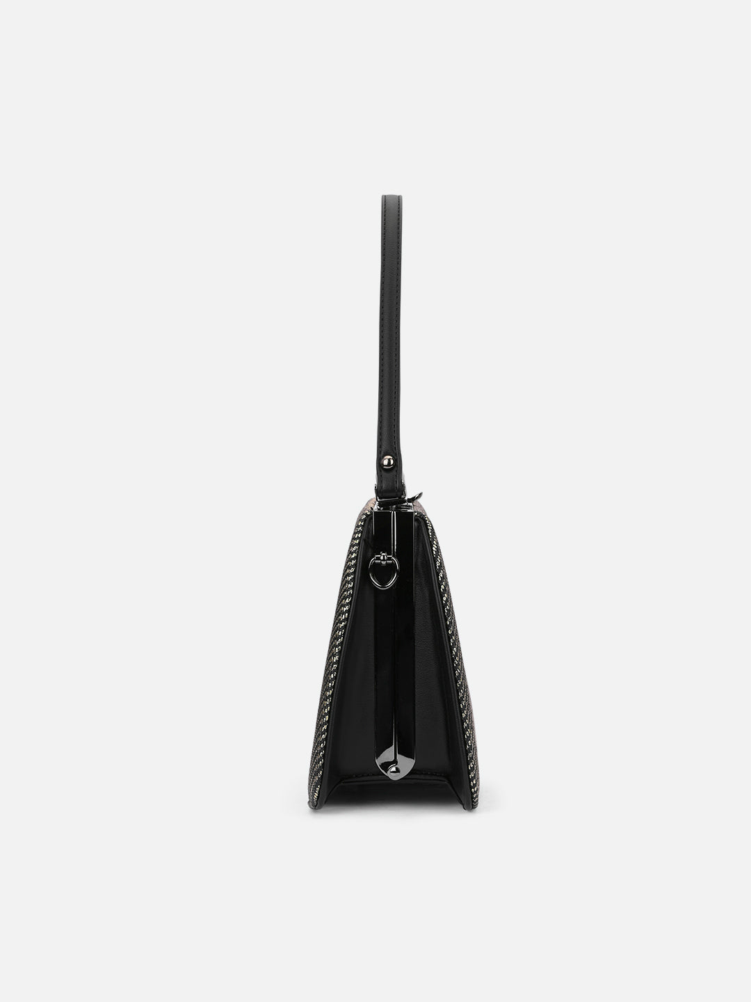 Glam Book Dual Handle Medium Bag Black