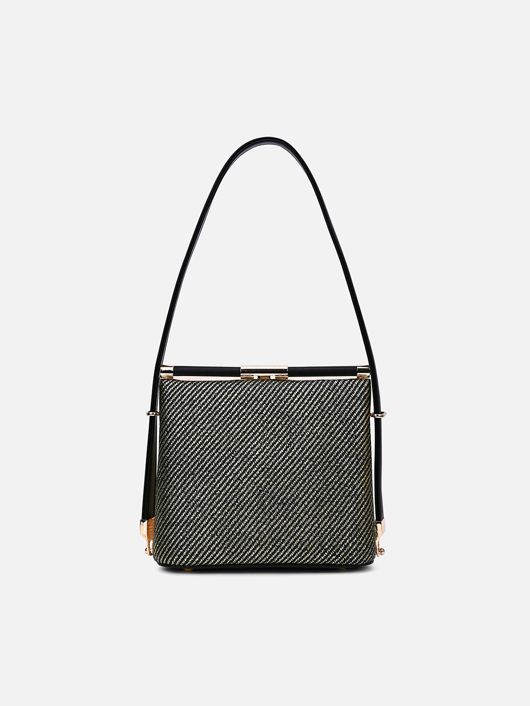 Glam Glare Small Frame Bag Black
